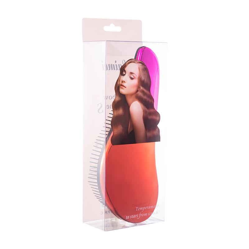 UK Electroplating Iridescent Gradient Hair Brush, Smooth Massage Comb