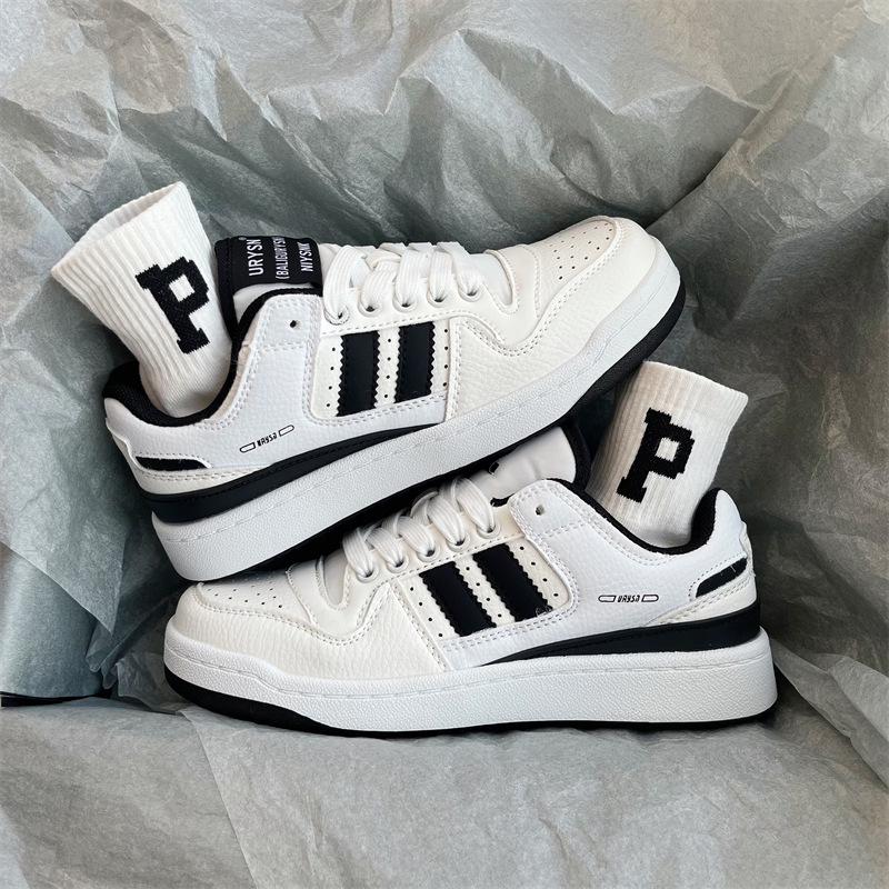 2025 Hong Kong Style Unisex Sneakers - Trendy, Versatile, Casual White Shoes for Students 38