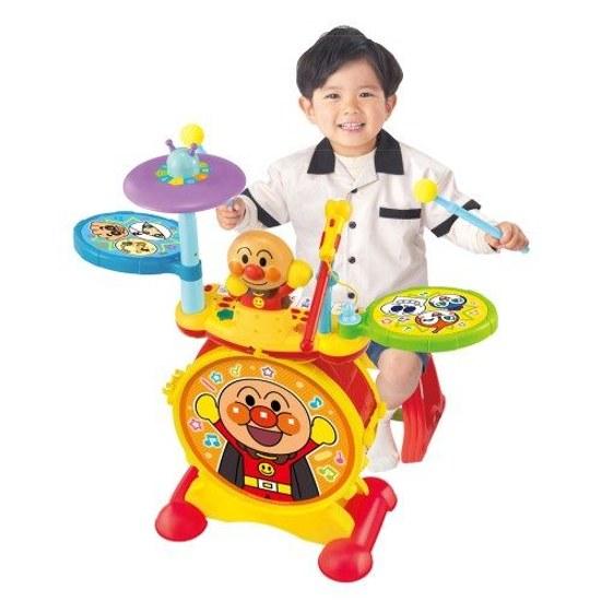 Nori Live BIG Electronic Drum Keyboard Toy Kids Educational Learning Age 3 Anpanman