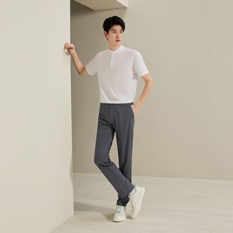 Seven Men's Cool-Touch Slim Fit Business Casual Trousers