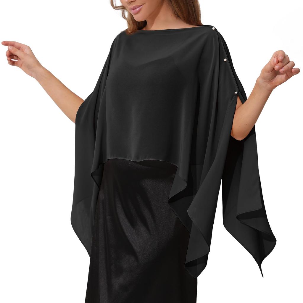 Versatile Chiffon Beach Cover-up Shawl - Multiple Ways to Wear