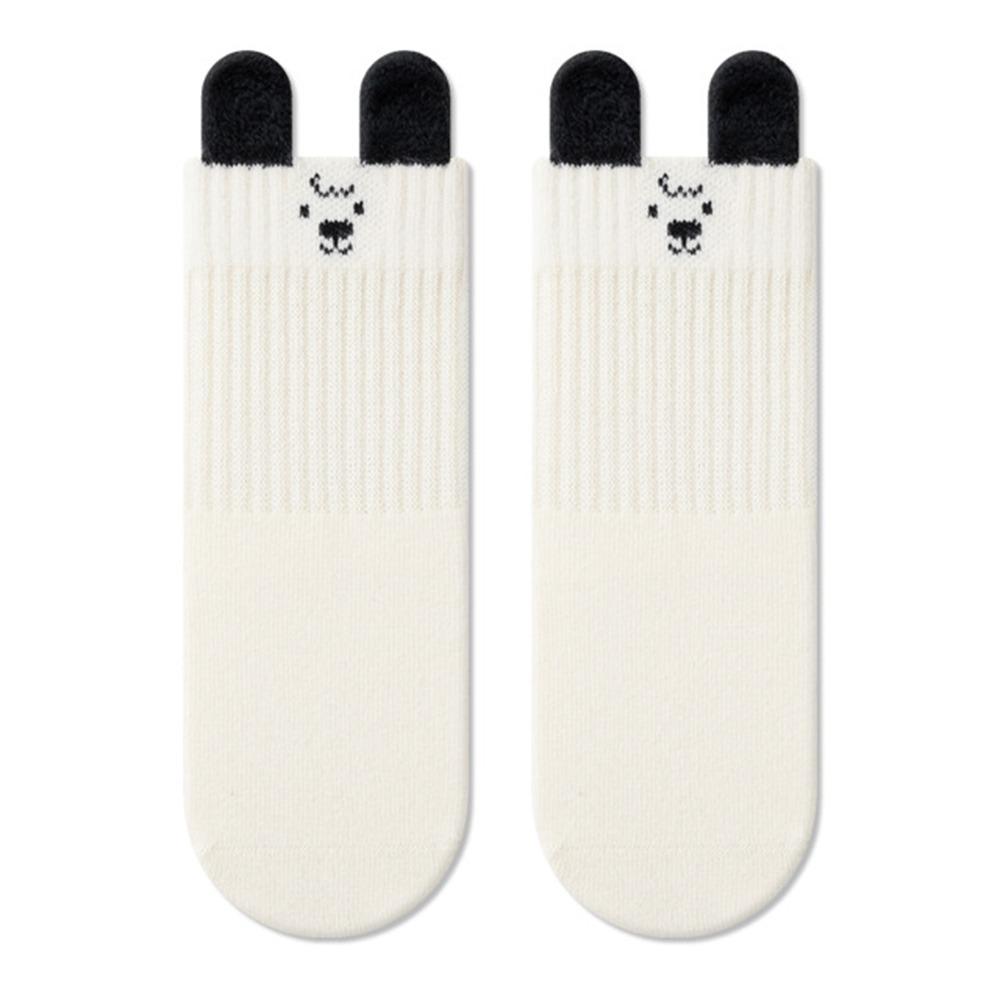 

1-3Years Baby Socks Soft Children s Calf Sock Cute Pile Socks For Girls Boys білий