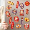 8Pcs/set Traditional Chinese New Year Magnetic Sticker  Home Decoration