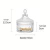Christmas Maple Leaf Snowflake Glass Jar Ornament