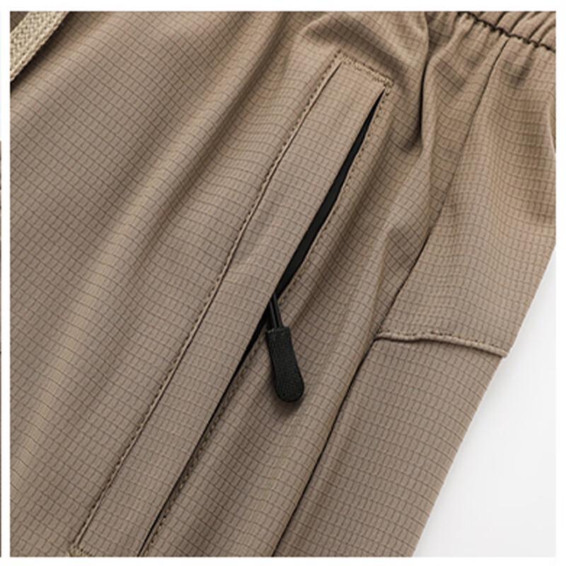 MaoRen Men's Summer Ice Silk Business Casual Loose Straight-Leg Pants