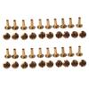 ABWR-20X Arc Solid Brass Button Stud Screw Nail Screw Back Leather Rivet Belt 12Mm