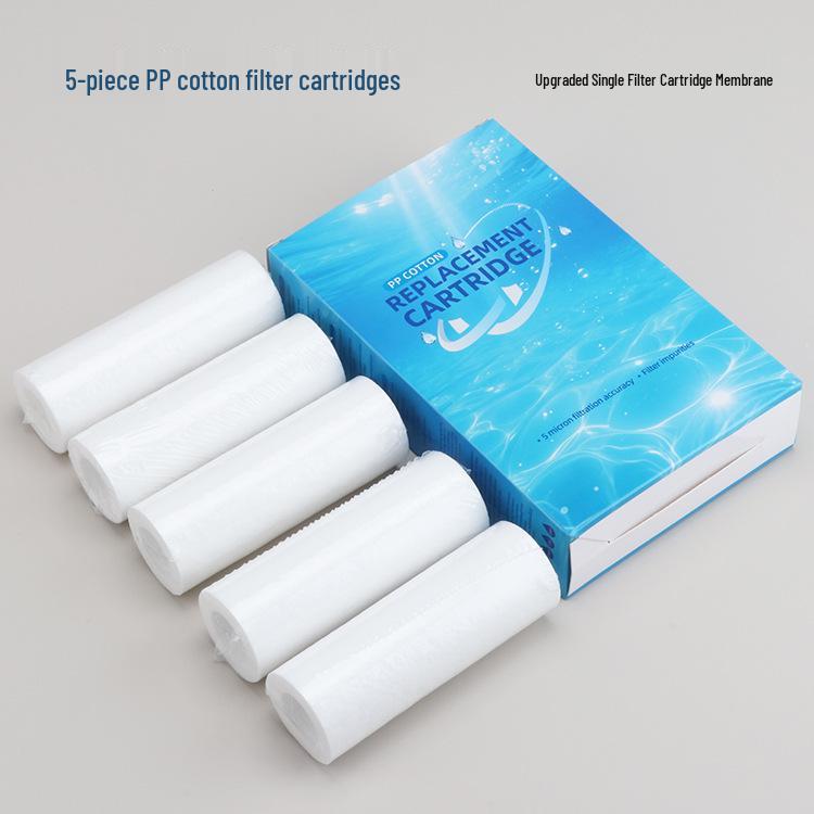 Set Purificatore d'Acqua per la Casa Transfrontaliero: Filtri per Doccia, Lavatrice, WC con Nucleo Sostituibile in Cotone PP