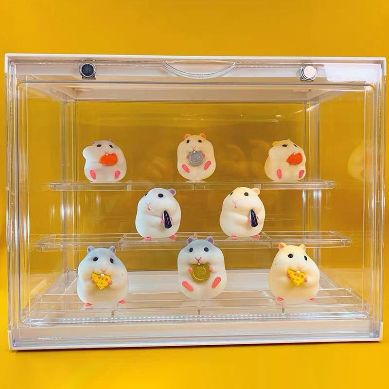 Cute Cartoon Hamster Melon Seed Car Interior Gourmet Hamster Car Dashboard Ornaments Accessories