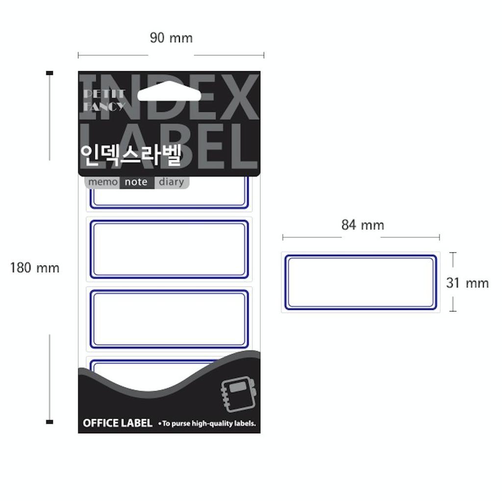 Petit Fancy Naklejki na etykiety (10 szt.) Etykieta indeksowa / Etykieta kategorii / Etykieta biurowa / Naklejki na etykiety / Narzędzia do znakowania / Etykieta na indeks - 48 opcji