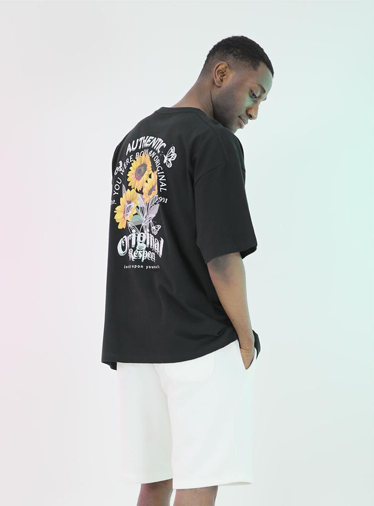 Be Bold Be Cool L~6Xl Sunflower [T-Shirt] (Type A) White/Free 3 (2Xl~3Xl)