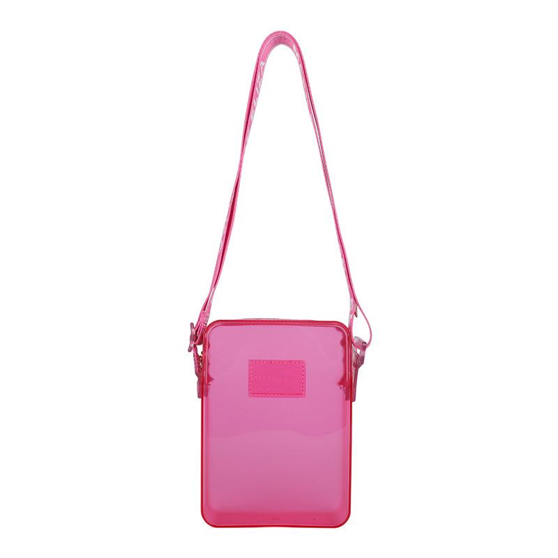 Shoulder bag Fashion small square bag bag Transparent handbag Messenger bag Women's mobile phone bag Women's messenger bag