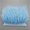8-10cm Ostrich Feather Trims for Needlework and Handicraft Black Plume Skirt Decoration Natural Feathers Ribbon Fringe