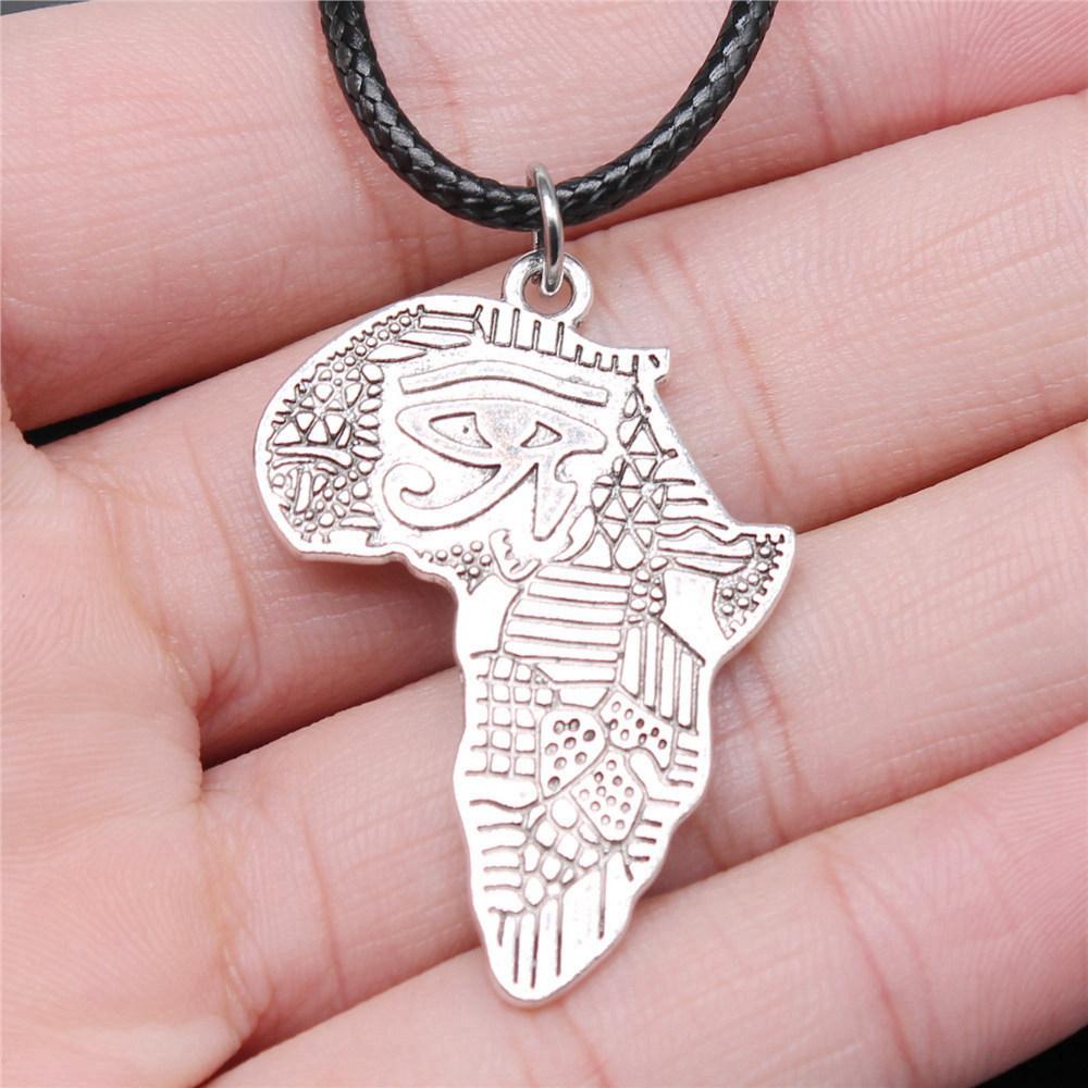 45cm Necklace Leather Chain Big Eye Of Horus Minimalist Jewelry Components QN029