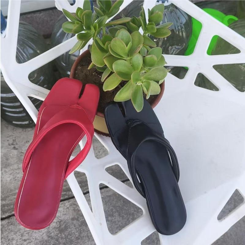 Fashion Split Toes Flats Clogs Sandals Women Slippers Slides Shoes Square Toe Flip Flops Clip Toe Casual Summer Beach Walking Sandalias
