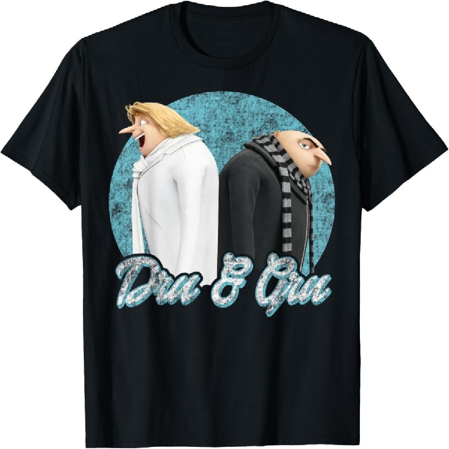 Гадкий Я Миньоны Грю Спина к спине Графическая Футболка Футболка XXXXXL разноцветный