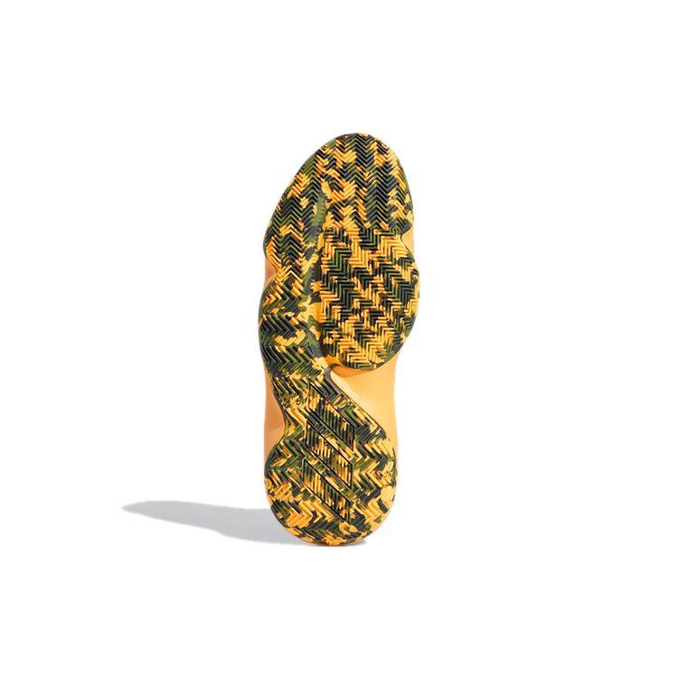 Adidas Harden B/E 3 GCA Round Toe Lace-Up Synthetic Leather Durable Mid-Top Basketball Shoes Men Sneakers Green Black EF8775