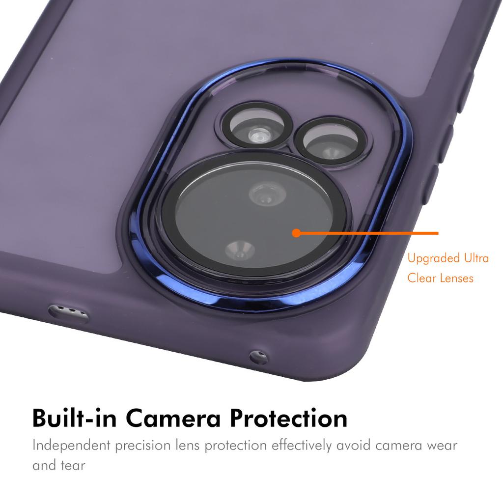 ENKAY HAT PRINCE For Huawei nova 12 Pro 5G Case Matte TPU Phone Cover with Lens Film