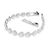 Swarovski Un Bracciale Angelico Monocolore Luminoso con Cristalli Imitazione Intarsiati Placcato Rodio da Donna Bianco 5682279
