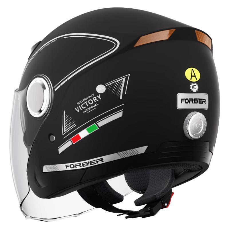 PERMANENT 3C Certified 3/4 Helmet for Electric/Motorcycles