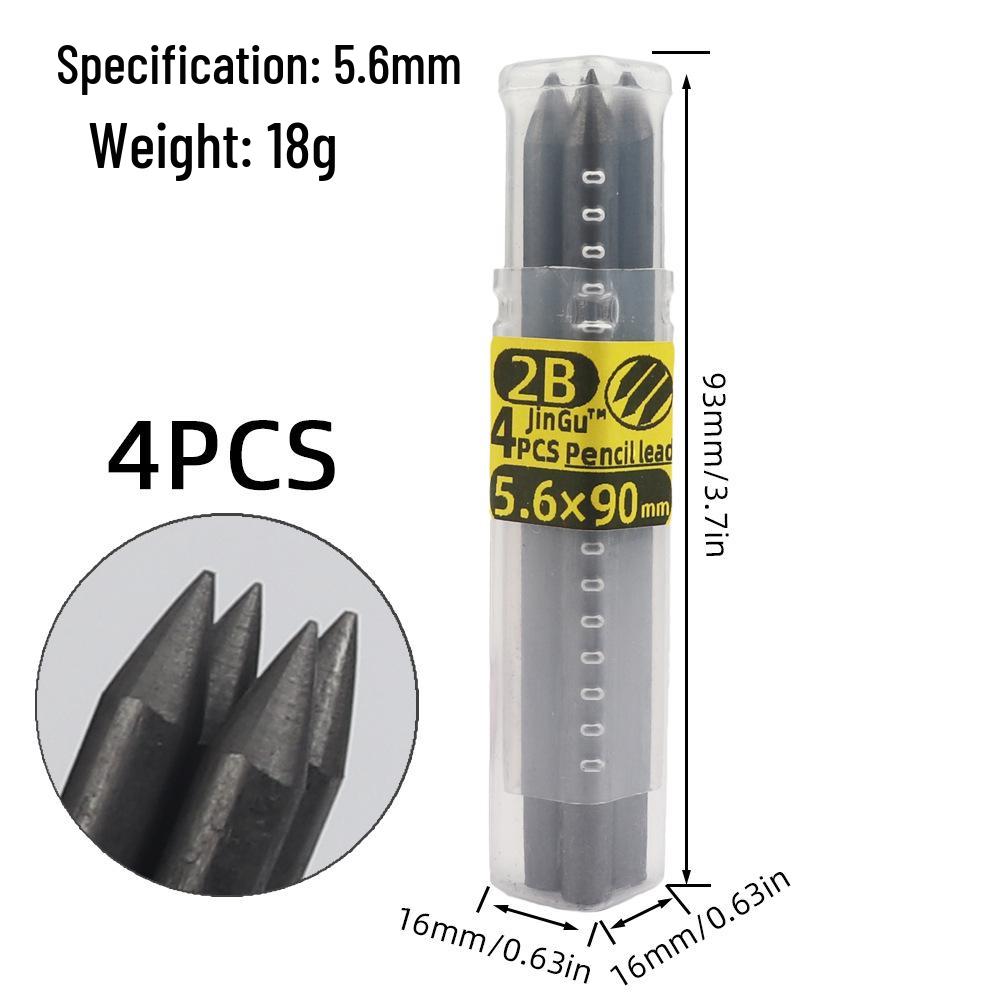 5.6mm Metal Barrel Mechanical Pencil for Art, Drawing, Sketching, and Engineering