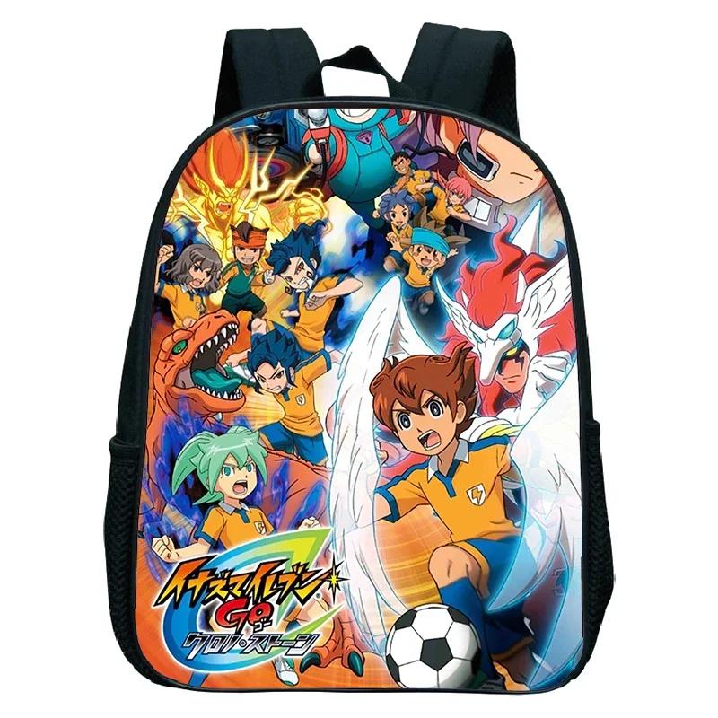 Inazuma Eleven Go School Bags Toddler Boy Lightweight Kindergarten Backpack Kids Girls Orthopedic School Bags Anime Mochila Gift