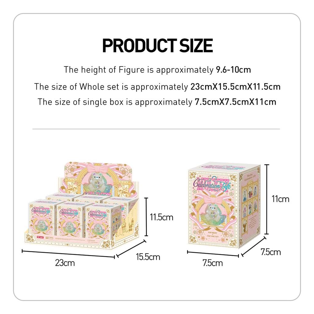 POP MART INSTINCTOY Muckey Celebration Gift Series Pop Mart Gachapon Blind Box Figure Plastic Model Premium Toy PVC Soft Vinyl Original Character