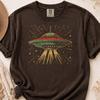 Retro UFO Shirt Vintage Alien, Spaceship Graphic Tee, Comfort Colors 1717, Sci Fi Aesthetic Top, Celestial Gift for Him Her.