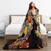 M-Megadethed Band  Blanket  Travel Office Flannel Bedding Throws For Home Decor Soft Warm Design Quality Bedspread