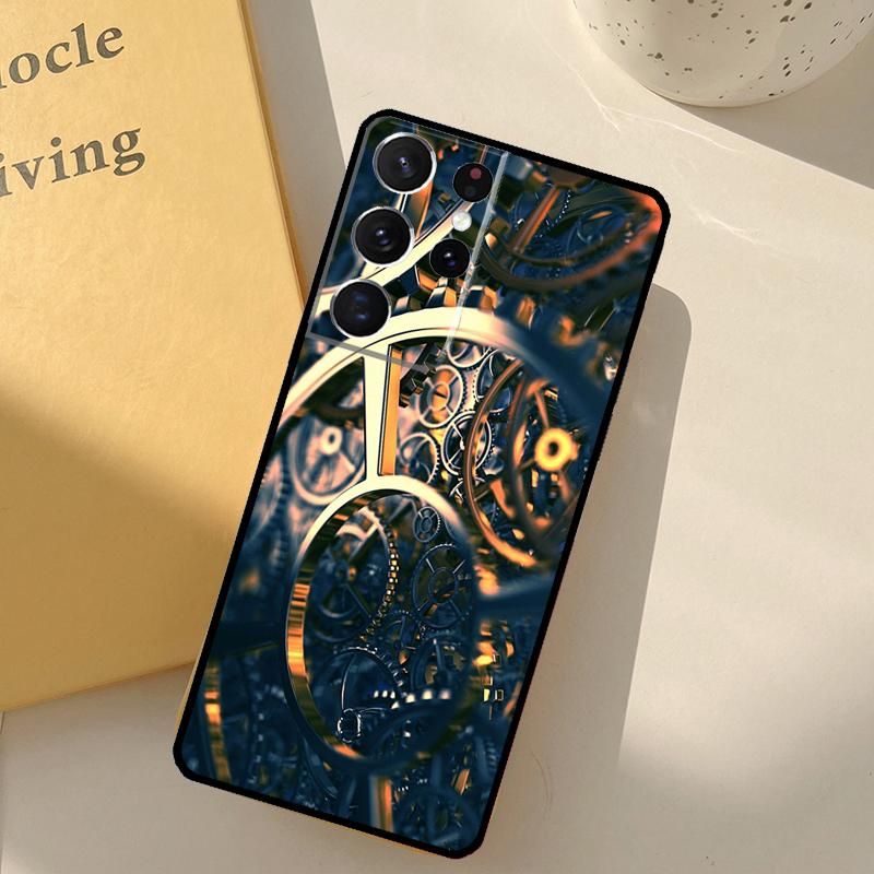 Technology Men's Luxury Phone Case For Samsung Galaxy S25 Ultra S20 S21 S22 S23 S24 Plus S9 S10 S25 FE Cover Shell