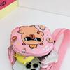 Cartoon Capybara Backpack Crossbody Bag Cute Printed Chest Bag  Storage Bag For Kids Portable Gift For Girls Boys