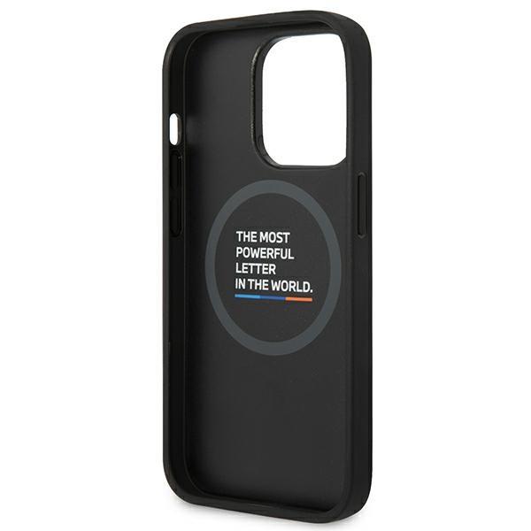 Etui Do iPhone 14 Pro BMW MagSafe Skórzane Czarne