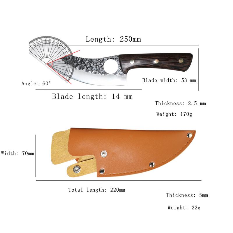 Forged Boning Knife Kitchen Knife Sharp Chef's Knife Special Knife for Slaughter