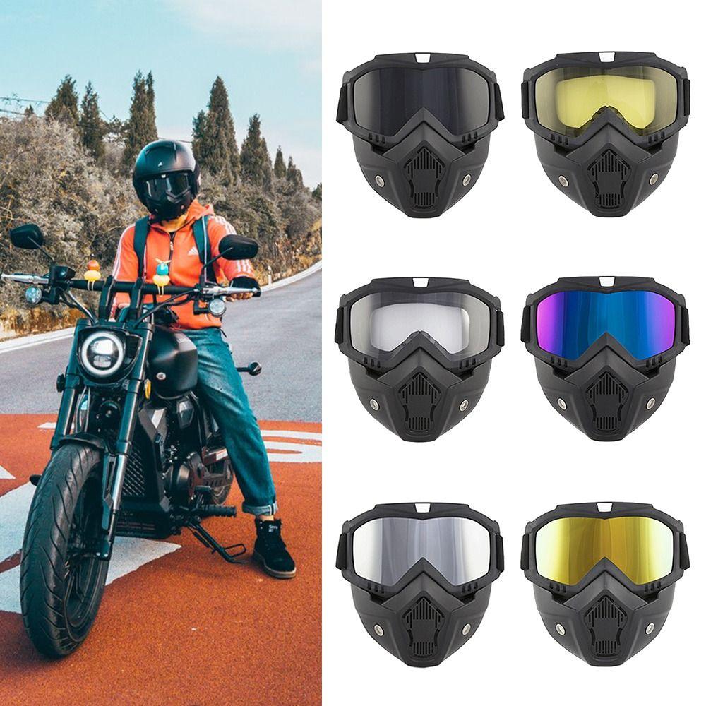 

Многоцветные ветрозащитные очки Ретро защитная маска для глаз Креативные очки для верховой езды на открытом воздухе