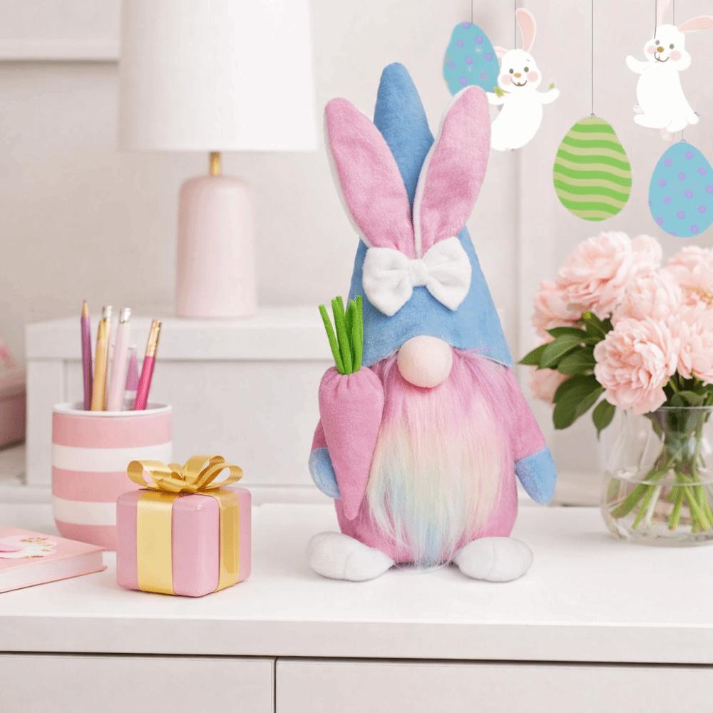 Plush Material Rabbit Doll Easter Decor Plush Doll Spring Gift Easter Bunny Girl Room Decor