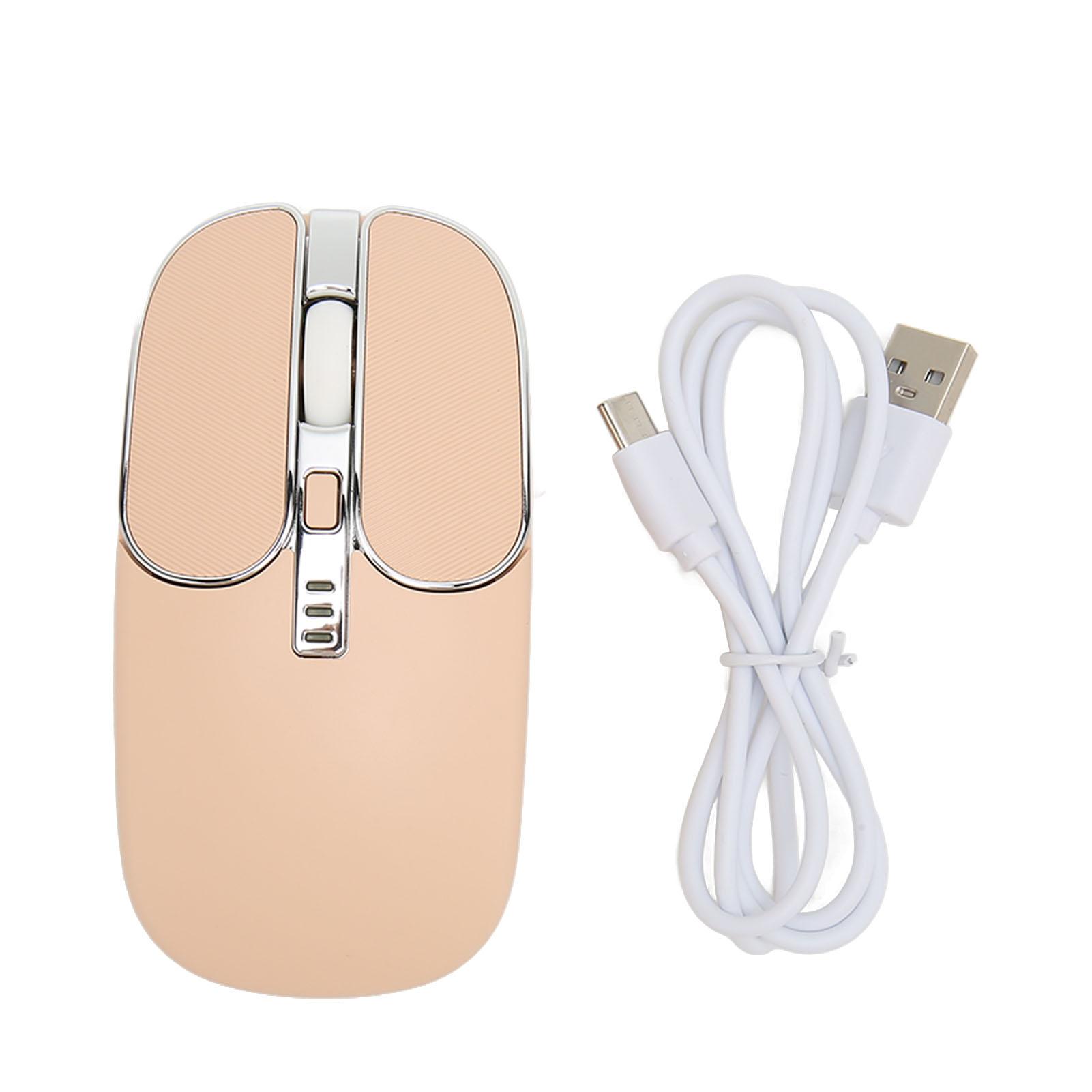 

2.4G Bluetooth 5.0 Wireless Mouse DPI Adjustable Mute 5 Keys Mini Mouse for Laptop Phone