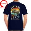 Retro Limited Edition Born In 1974 T Shirt Unisex Vintage 1974 Tshirt Cassette Tape Teeshirt Unisex Unisex Tshirt 70s Birthday Clothes
