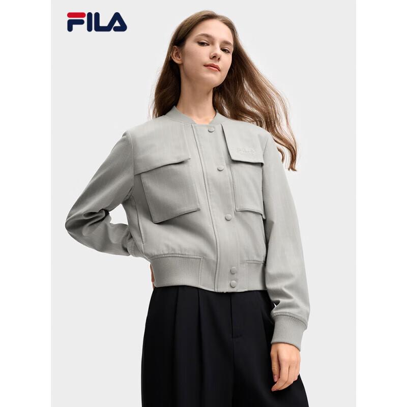 

FILA Women s Casual Baseball Collar Woven Jacket S