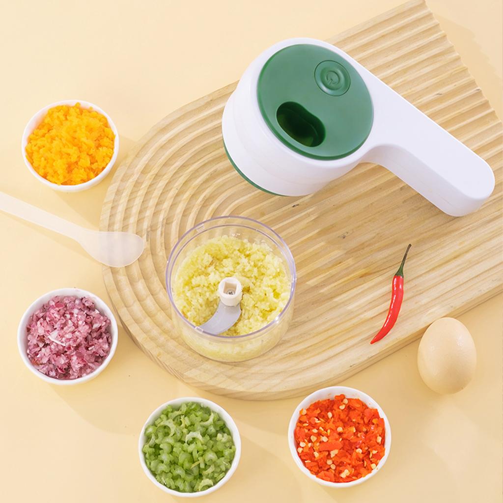 Electric Ginger Garlic Chopper Meat Grinder Multifunctional Handheld Portable Food Masher Slicer Kitchen Gadget
