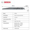 Bosch Saw Blades Reciprocating Saw Blade for Wood S2345X (5-Piece Set) 200mm