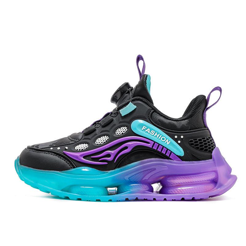 2025 Fashion Sports Shoes Boys Shoes Spring and Autumn New Leather Surface Warm Primary School Running Shoes Children's Basketball Shoes
