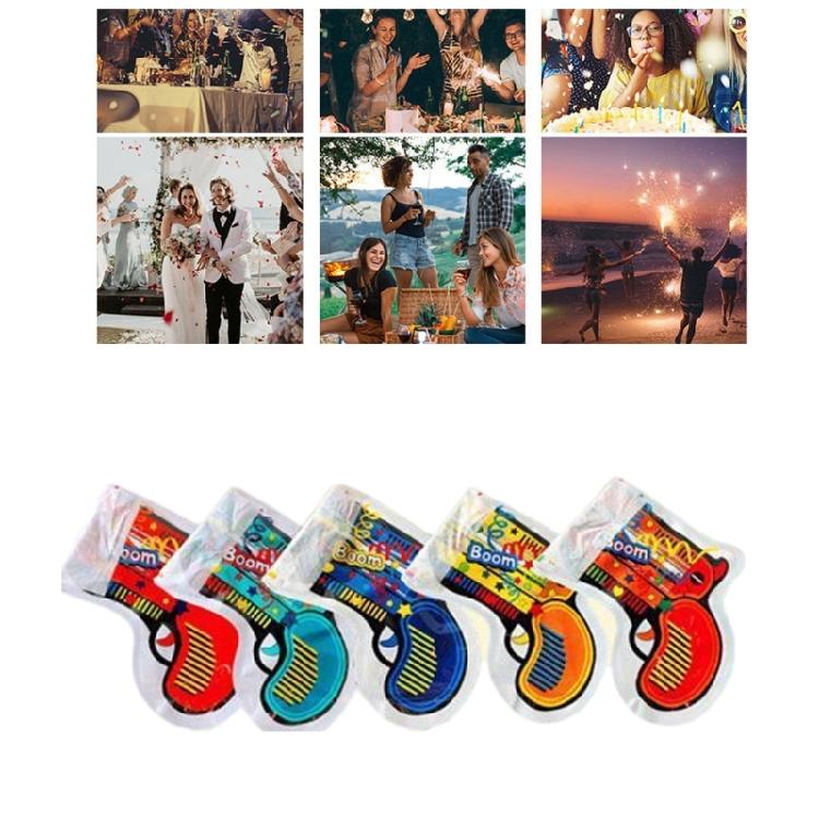 30pcs Confetti Popper Automatic Inflation Handheld Confetti Poppers for Festival and Wedding Celebration Gatherings