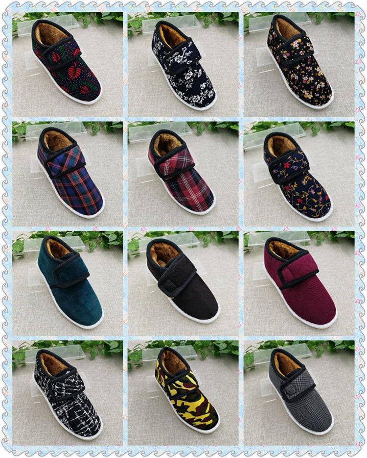 Women's Winter High-Top Cotton Shoes: Thickened Velvet, Non-Slip Foam Sole Snow Boots