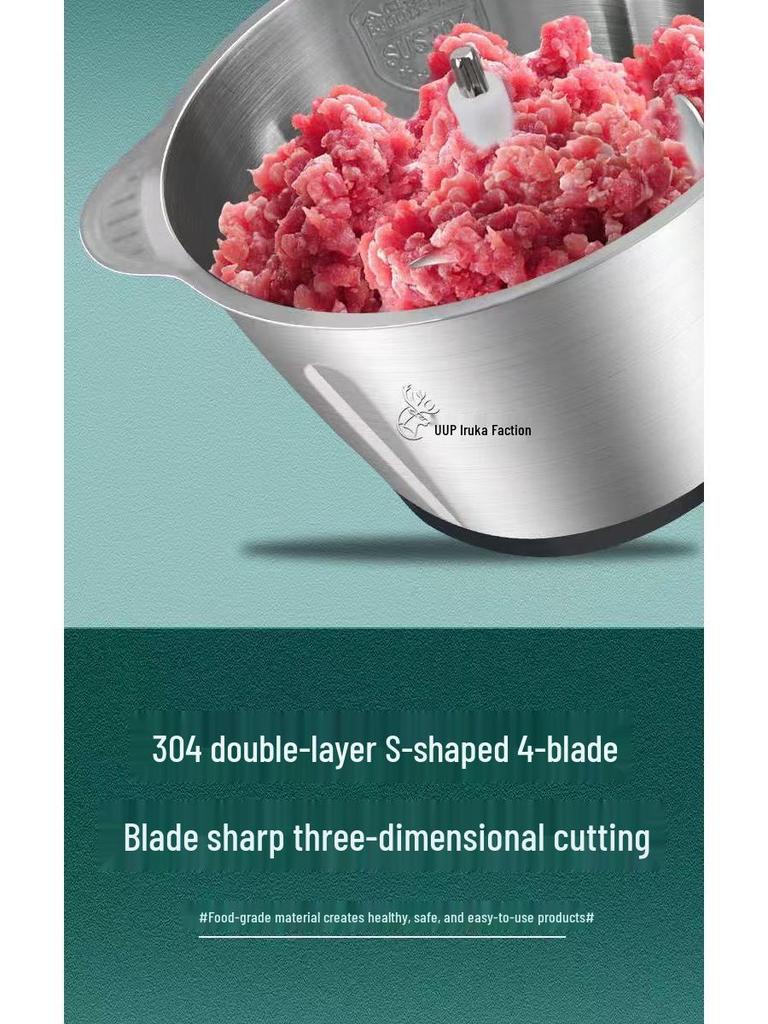 Home Multifunctional Stainless Steel Meat Grinder and Dumpling Mixer Blender