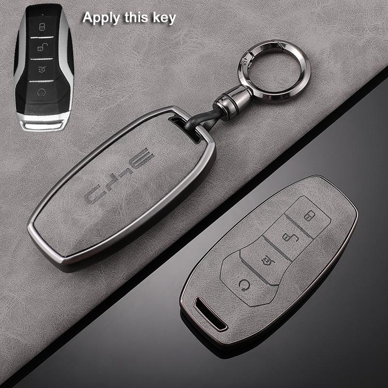 Car Key Case For BYD Yuan Plus ATTO 3 Song Han Pro Dmi Dolphin Seagull Seal U Leather Auto Accessories Keychain Key Cover Shell