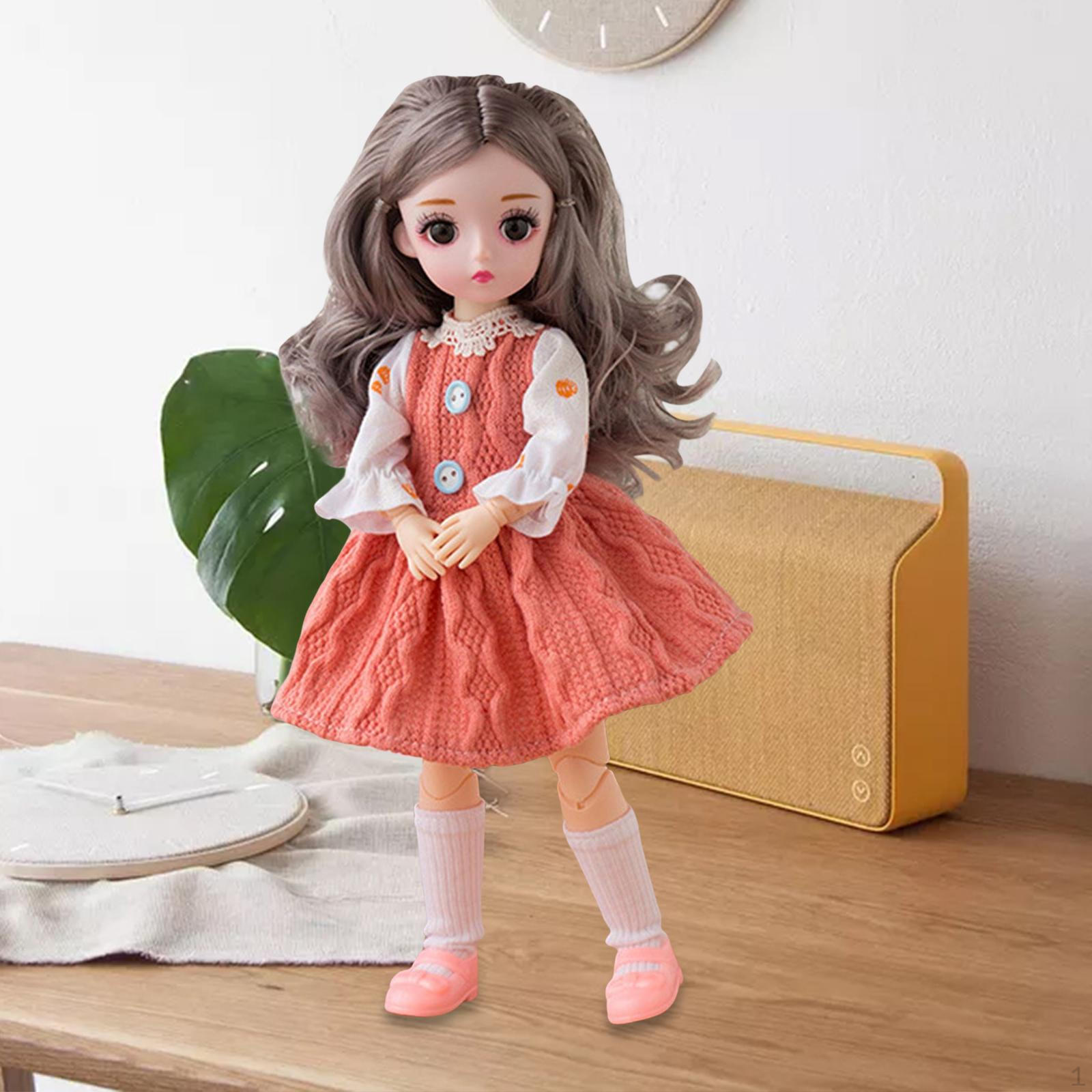 

12-inch BJD Doll - Ideal for Children s Orange