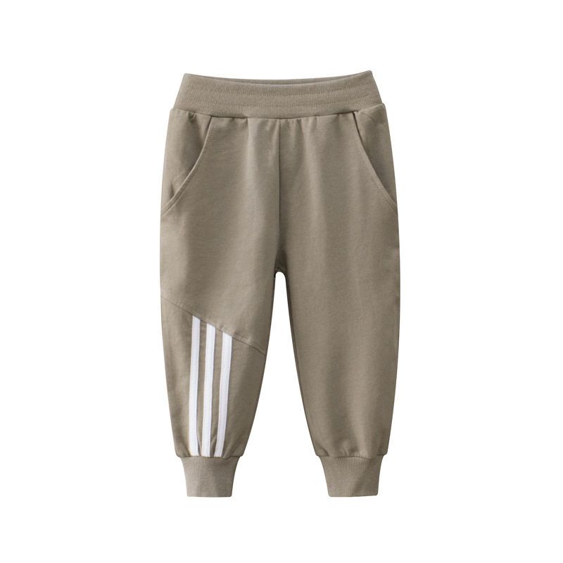 27Kids Boys  Track Pants Cotton Terry for Autumn Apricot color 110