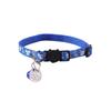 Adjustable Pet Cat Collar Safety Buckle with Cat Face Pendant Bell Anti-lost Cat Necklace Cat Pattern Quick Release