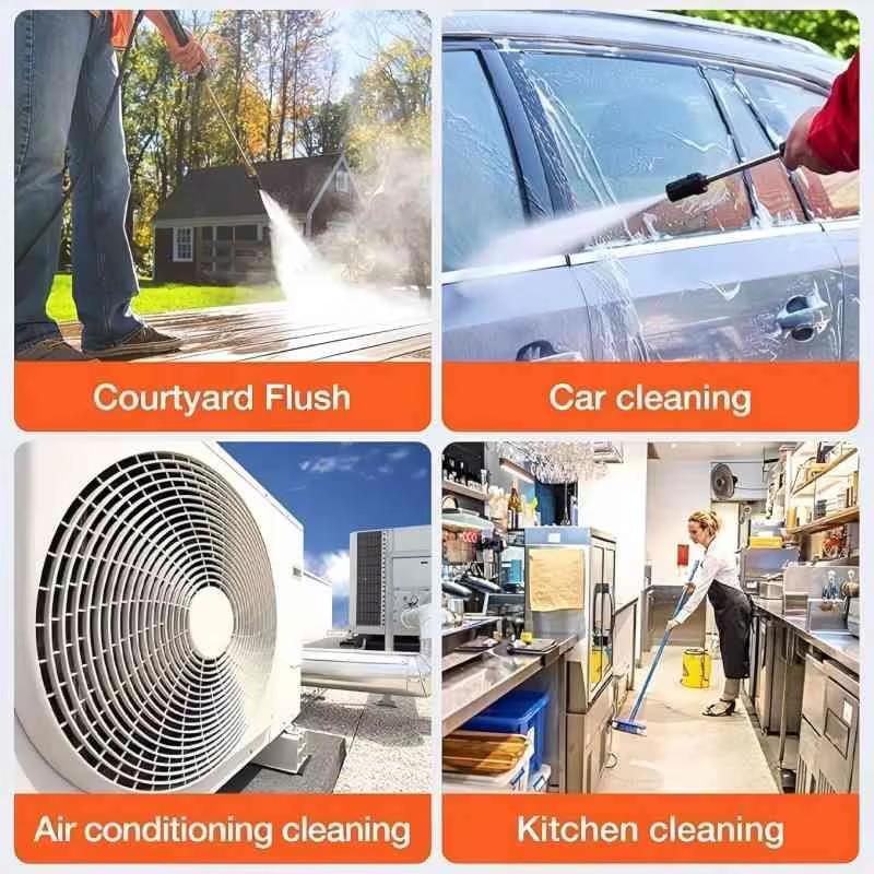 Rechargeable Portable High-Pressure Car Wash Water Gun with Lithium Battery