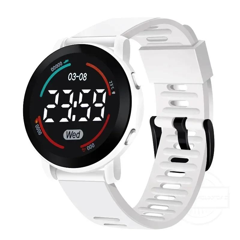 LED Digital Student Watch Luminous Waterproof Sport Children Watch Silicone Strap Electronic Wrist Watch for Unisex Reloj Mujer