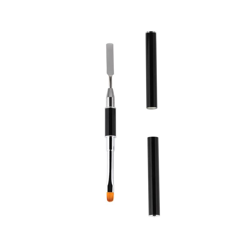 ROSALIND Handle Black Nail Brush Dual-ended Nail Tips Extension Pens Brush Nail Tools